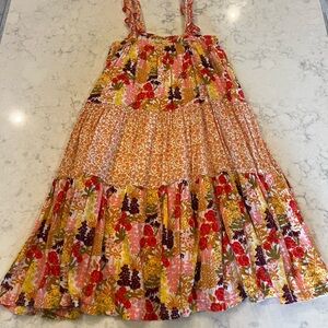 Pink Chicken Vibrant Floral Kids Dress